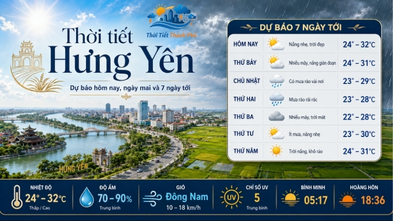 Thời Tiết Hưng Yên