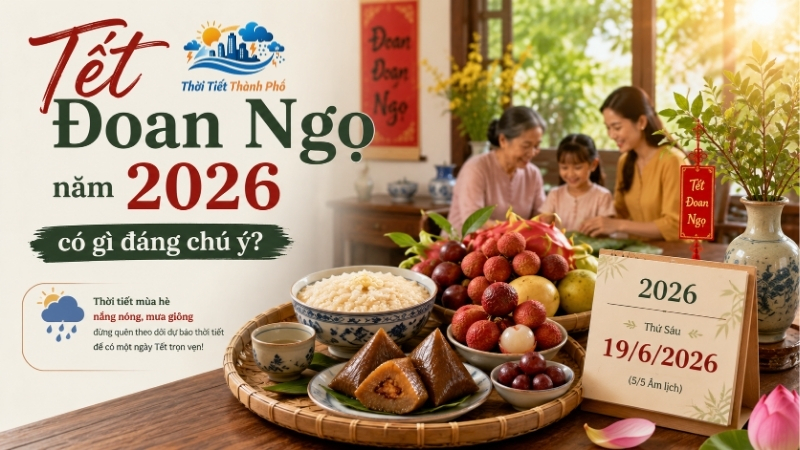 Tết Đoan Ngọ 2026 ngày nào? Ý nghĩa, mâm cúng và thời tiết